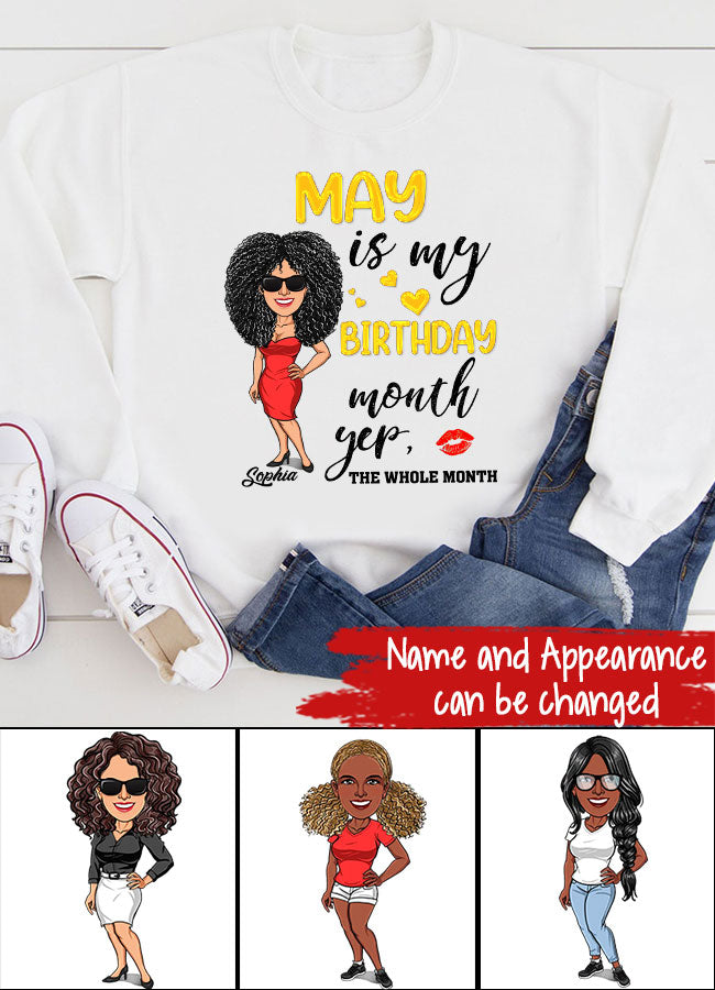 Stylish May Birthday Shirt for Queens