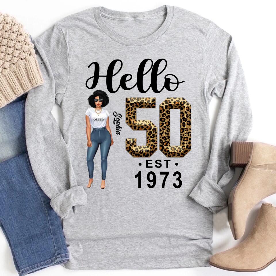 Fabulous 50th Birthday T-Shirt for Women, Unique Custom Gift