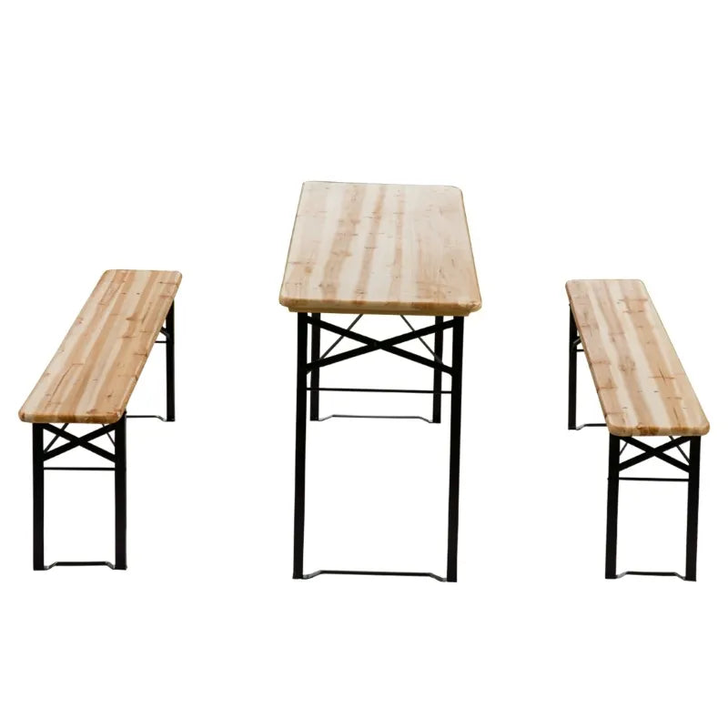 Portable Outdoor Folding Picnic Table and Bench Set