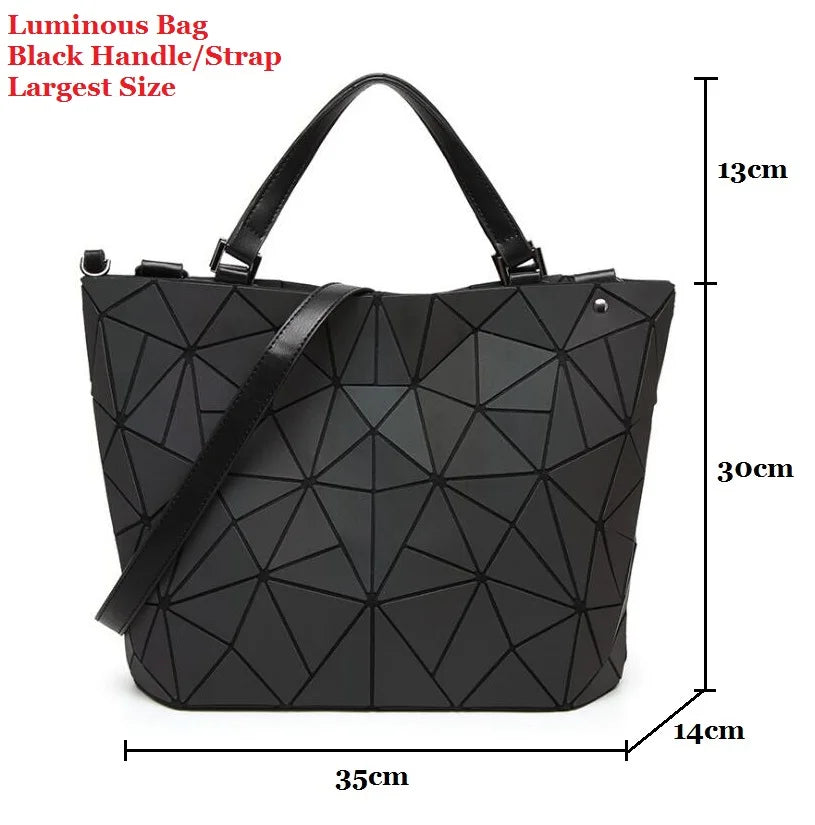Stylish Women's Geometric Luminous Tote Bag