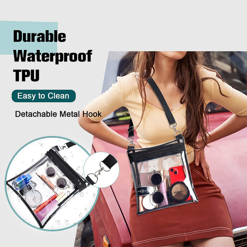 Waterproof PVC Crossbody Bag for Women, Ideal for Outdoor Activities