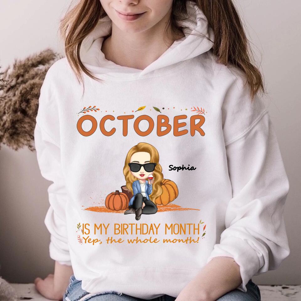 October Birthday Celebration Shirt for Women