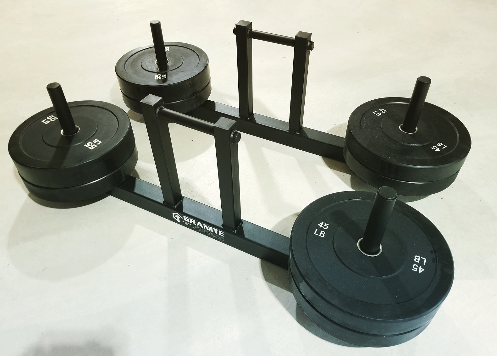 Granite Fitness MAX Top Load Farmers Walk Handles with 16" Handle Height