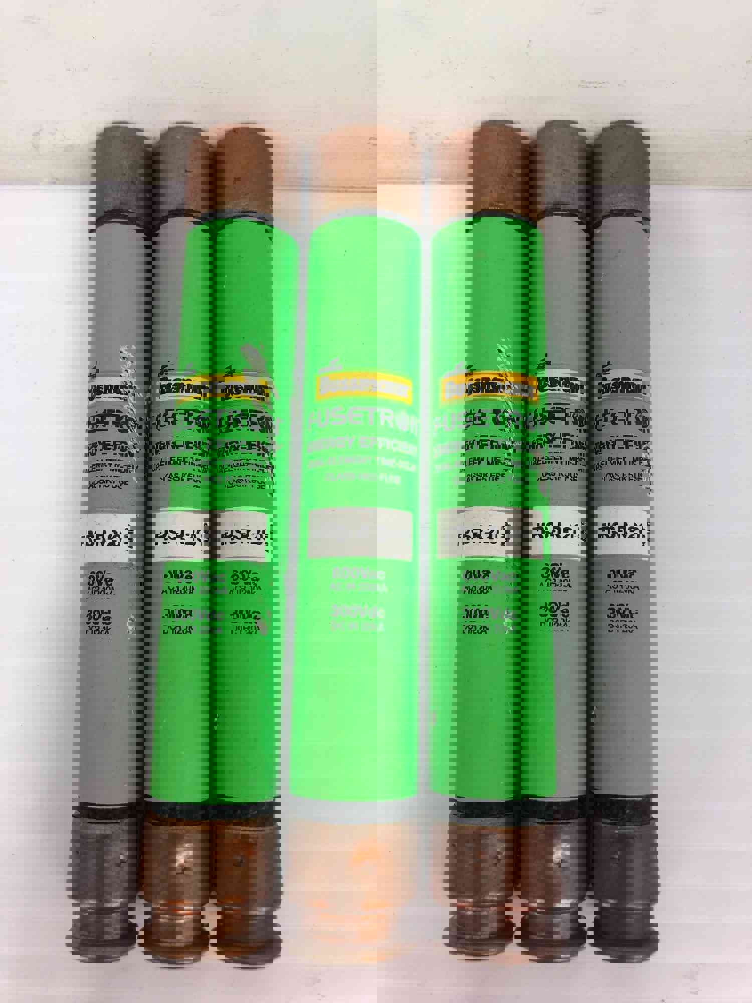 Bussman FRS-R-20 Energy Efficient Fuses - 600Vac, 200kA, 300Vdc - Set of 3