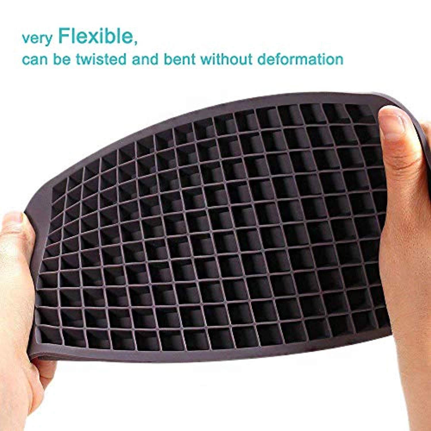 Heofean Silicone Ice Cube Trays, 3-Pack, Food Grade, High & Low Temp Resistant
