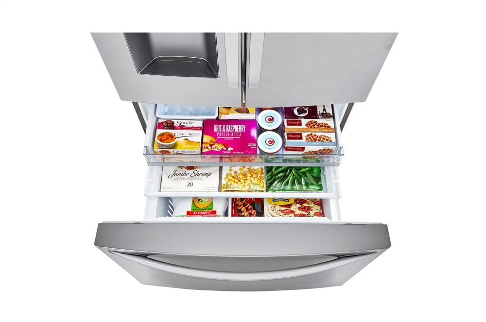 LG LRFDC2406S 24 Cu. Ft. Smart Wi-Fi Enabled Door-In-Door® Counter-Depth Refrigerator with Craft Ice™ Maker