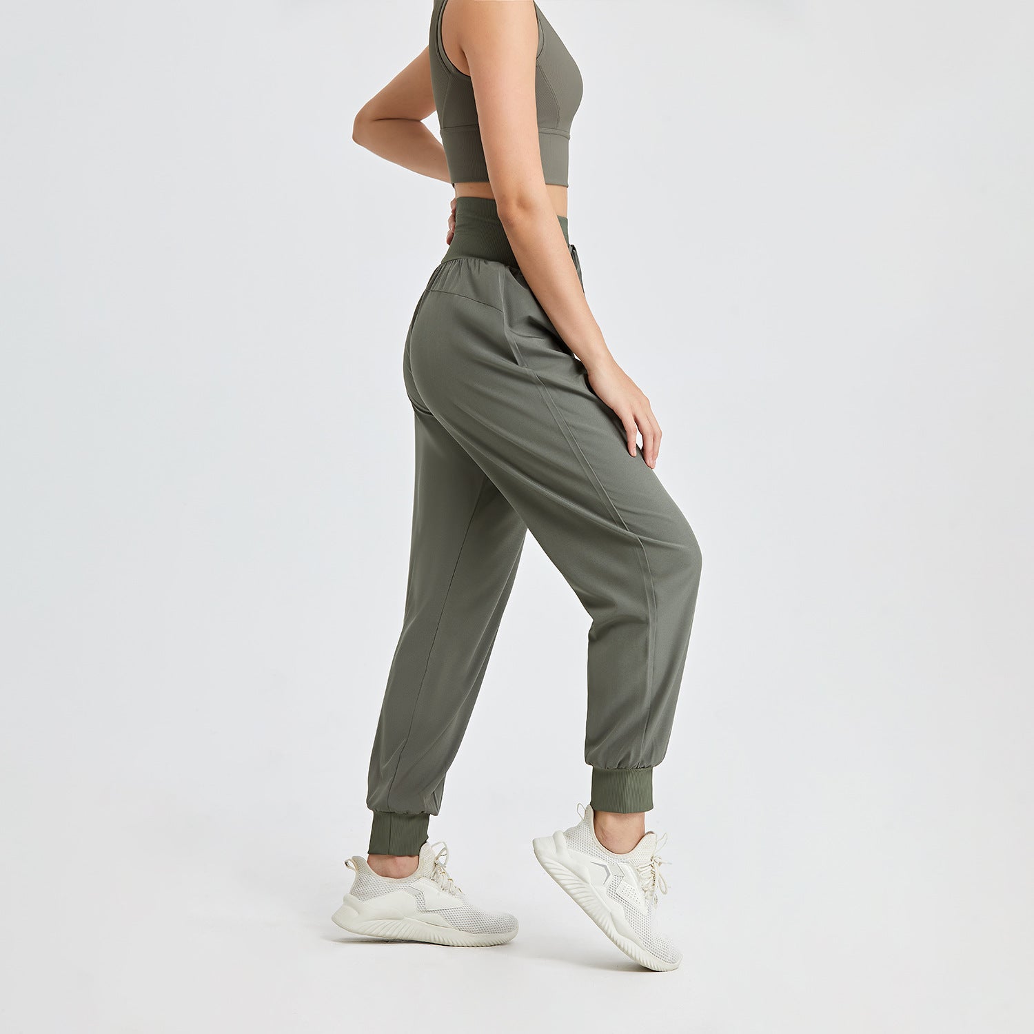 Elevate Your Yoga Style with High-Waist Drawstring Pants