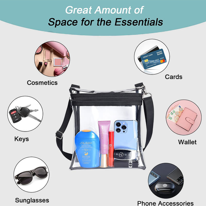 Waterproof PVC Crossbody Bag for Women, Ideal for Outdoor Activities
