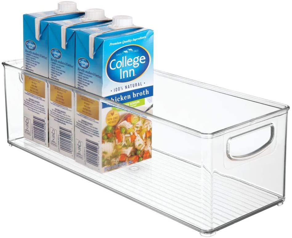 Premium Acrylic Storage Bins for Pantry and Fridge Organization