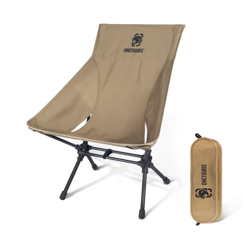 Durable Aluminum Camping Chair with High Back Support