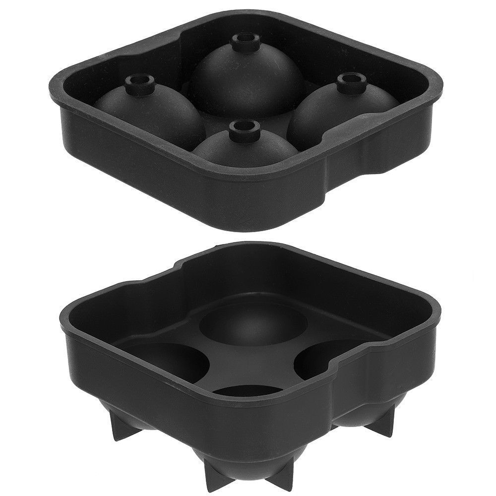 Premium Silicone Ice Ball Maker - Slow Melting Spheres for Whiskey & Cocktails