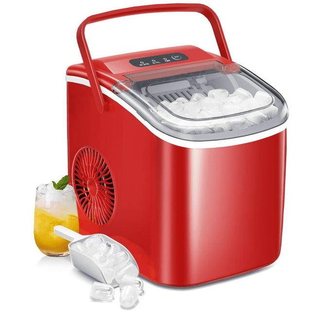 Auseo Compact Ice Maker, Fast & Portable for Home, Office, Parties