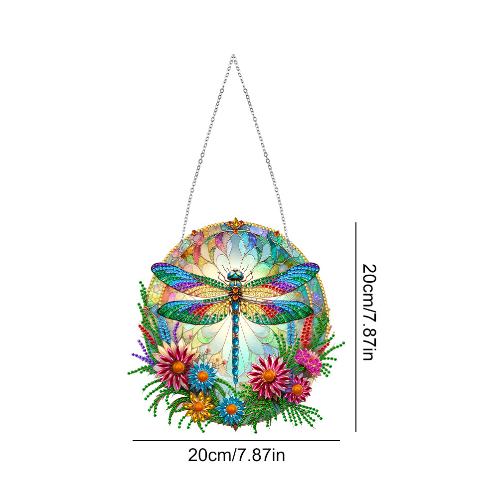 Stylish Dragonfly Diamond Art Pendant for Home Decor