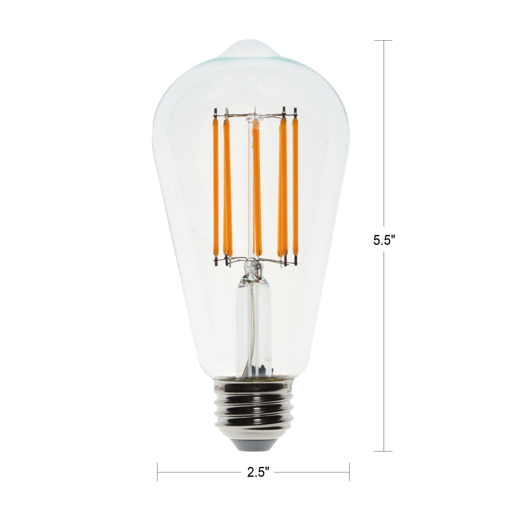 10W LED Filament Bulb - Warm White, Dimmable, Energy-Efficient