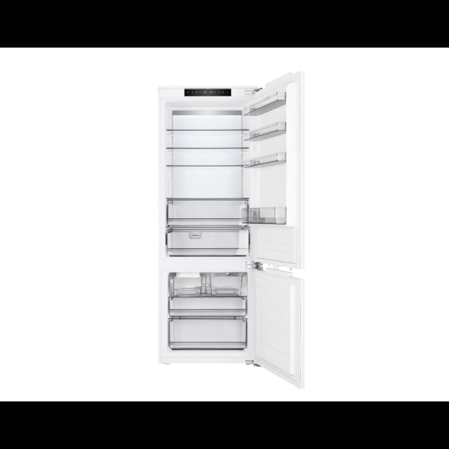 Forte 24" Built-In Bottom Freezer Refrigerator with Ice Maker