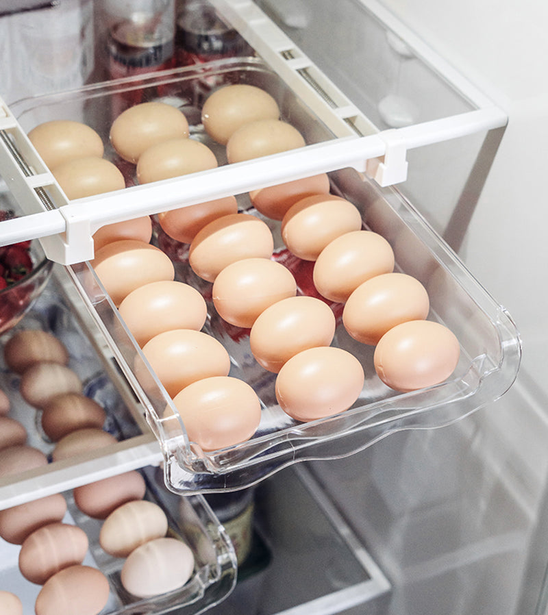 Premium Plastic Egg Storage Organizer with Adjustable Layers
