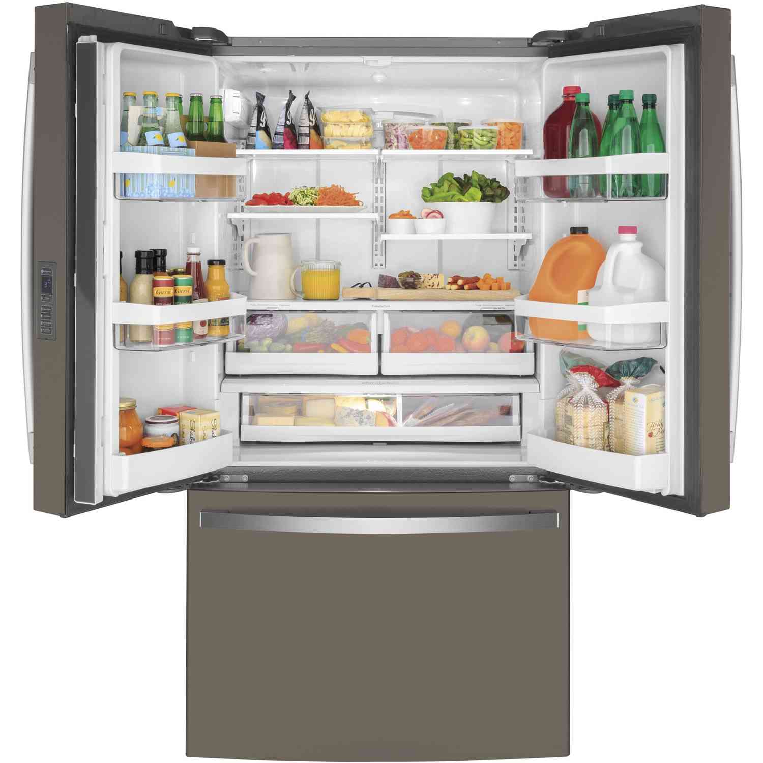 GE 36-inch Counter-Depth French 3-Door Refrigerator with Interior Ice Maker