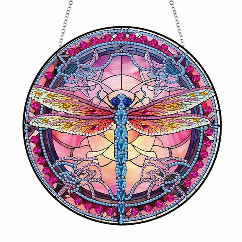 Stylish Dragonfly Acrylic Resin Diamond Art Pendant