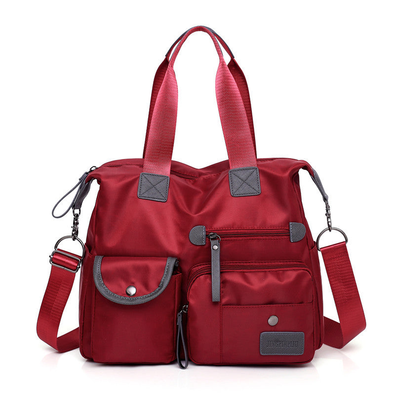 Stylish Nylon Multi-Pocket Tote Bag for Women