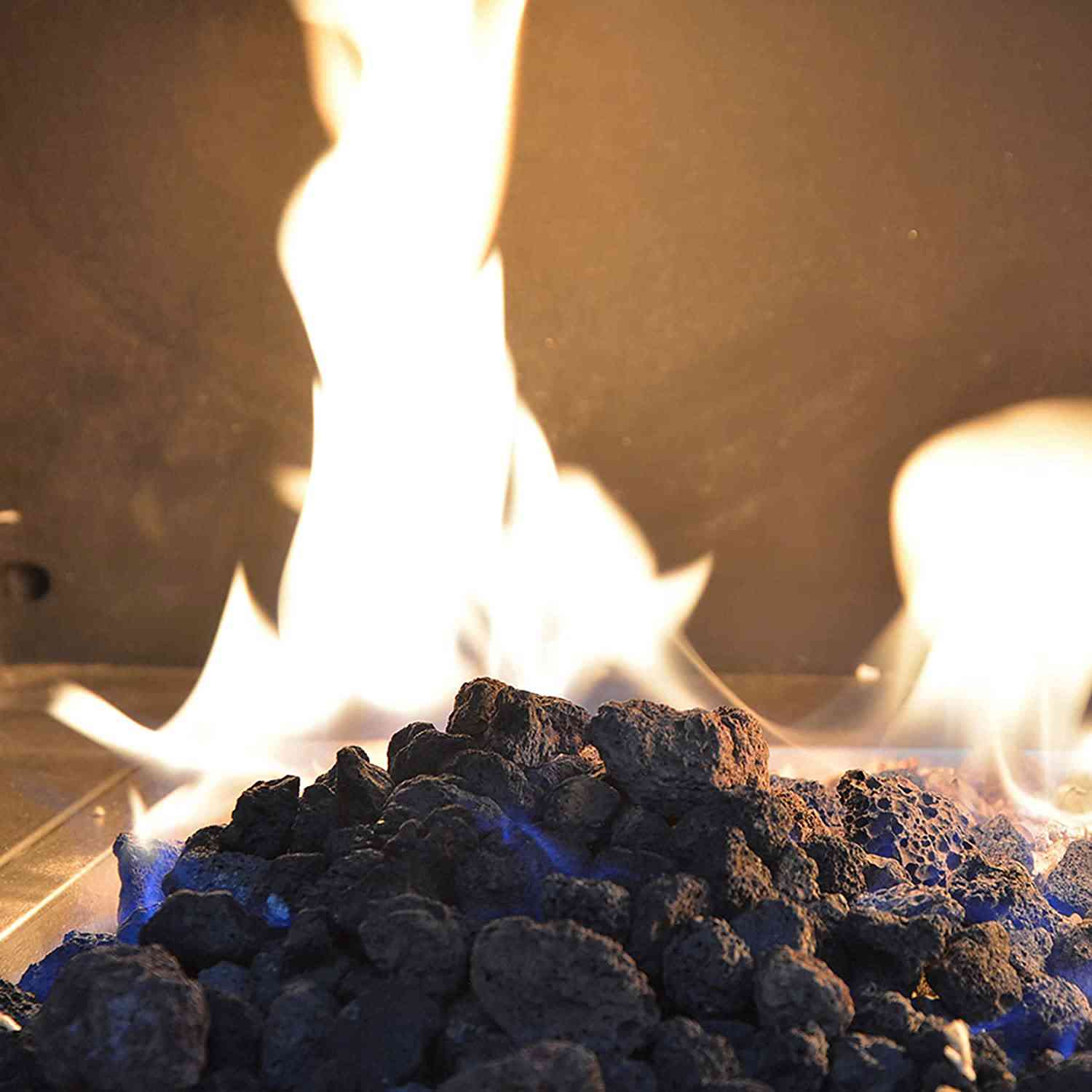 Skyflame Black Lava Rock Granules - 5-lb Bag for Fire Pits, Grills, Landscaping