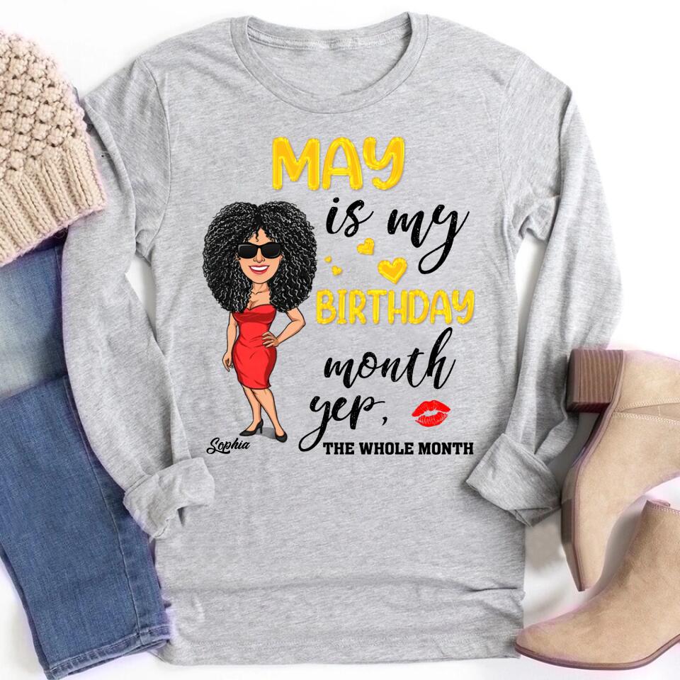 Stylish May Birthday Shirt for Queens