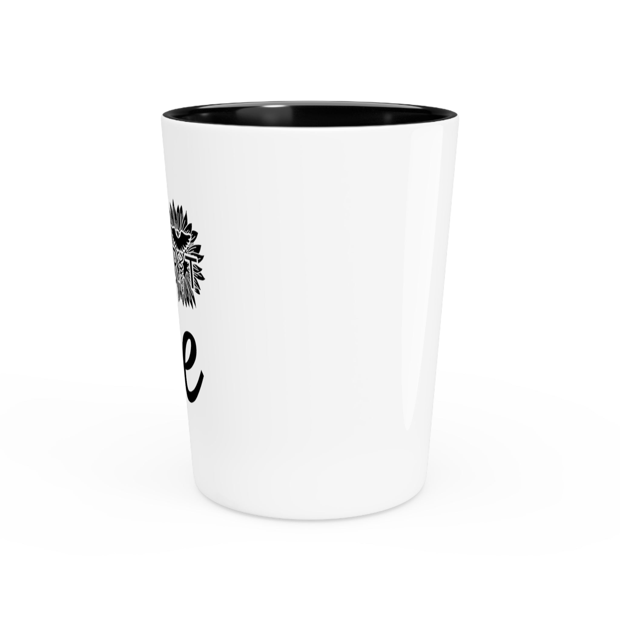 Inspirational Healthcare Worker Sunflower Shot Glass