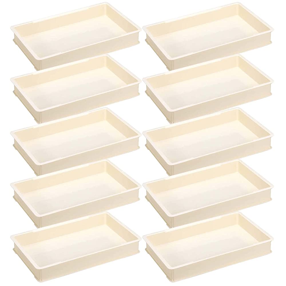 Shinki Synthetic Dragonfly Storage Container Set, 4.8 gal (12.6 L), Ivory