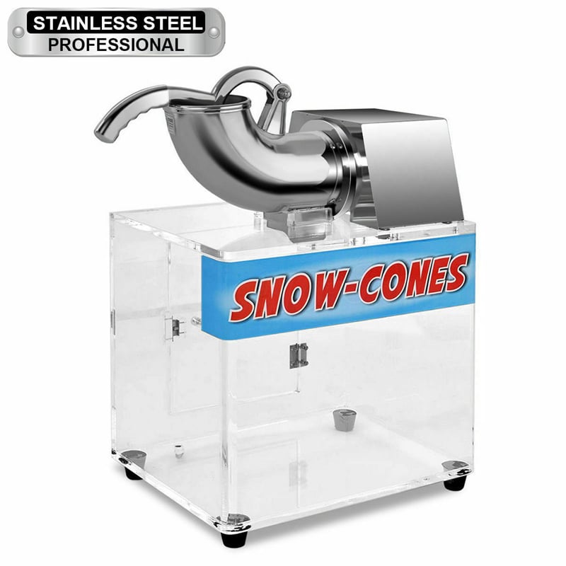 High-Capacity 200W Electric Snow Cone Machine with Dual Blades