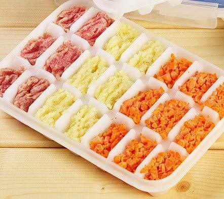 Komax Biokips 4-Pack Ice Cube Trays with Locking Lid | Premium Small Molds for Beverages