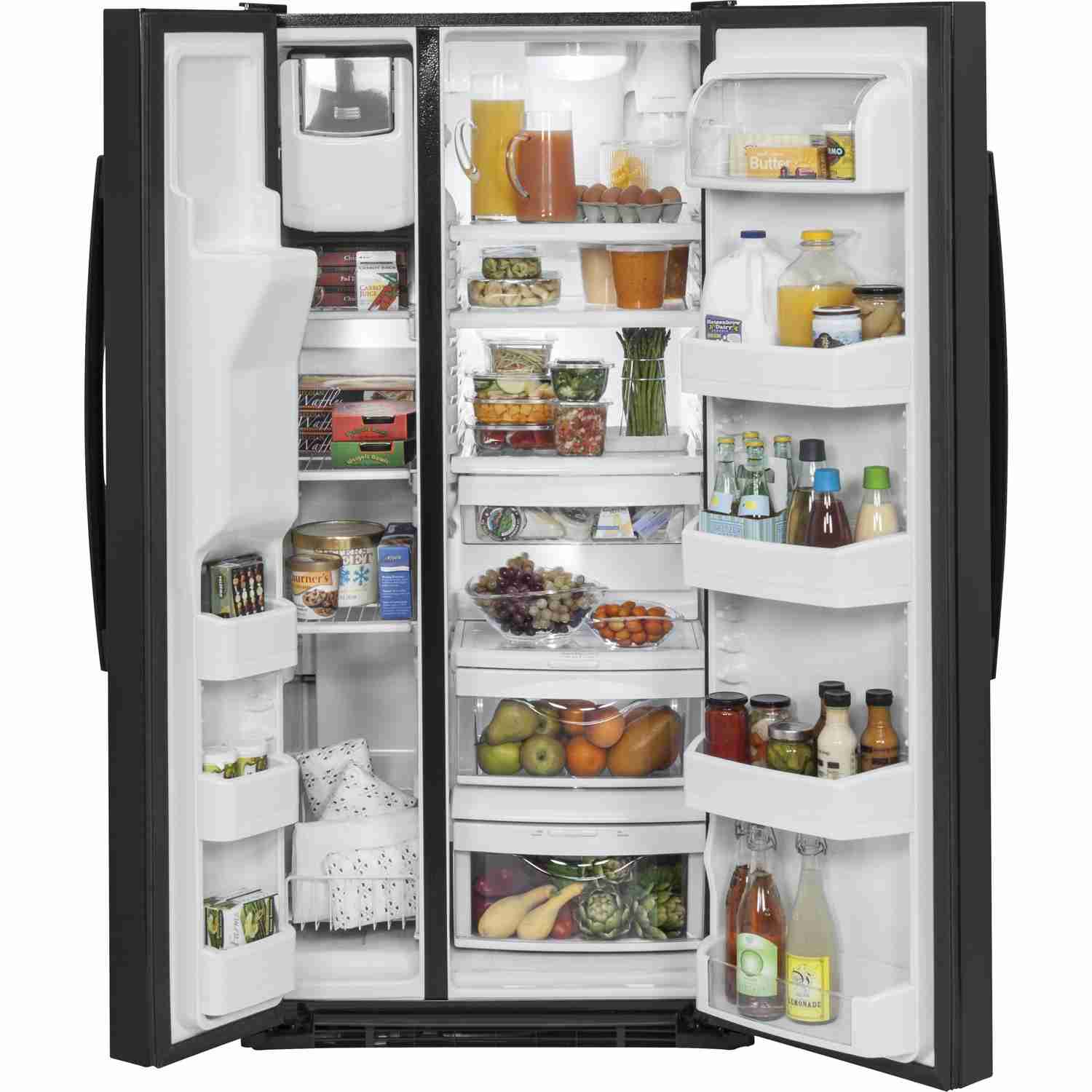 GE 23.2 cu. ft. Side-by-Side Refrigerator with External Ice and Water Dispenser