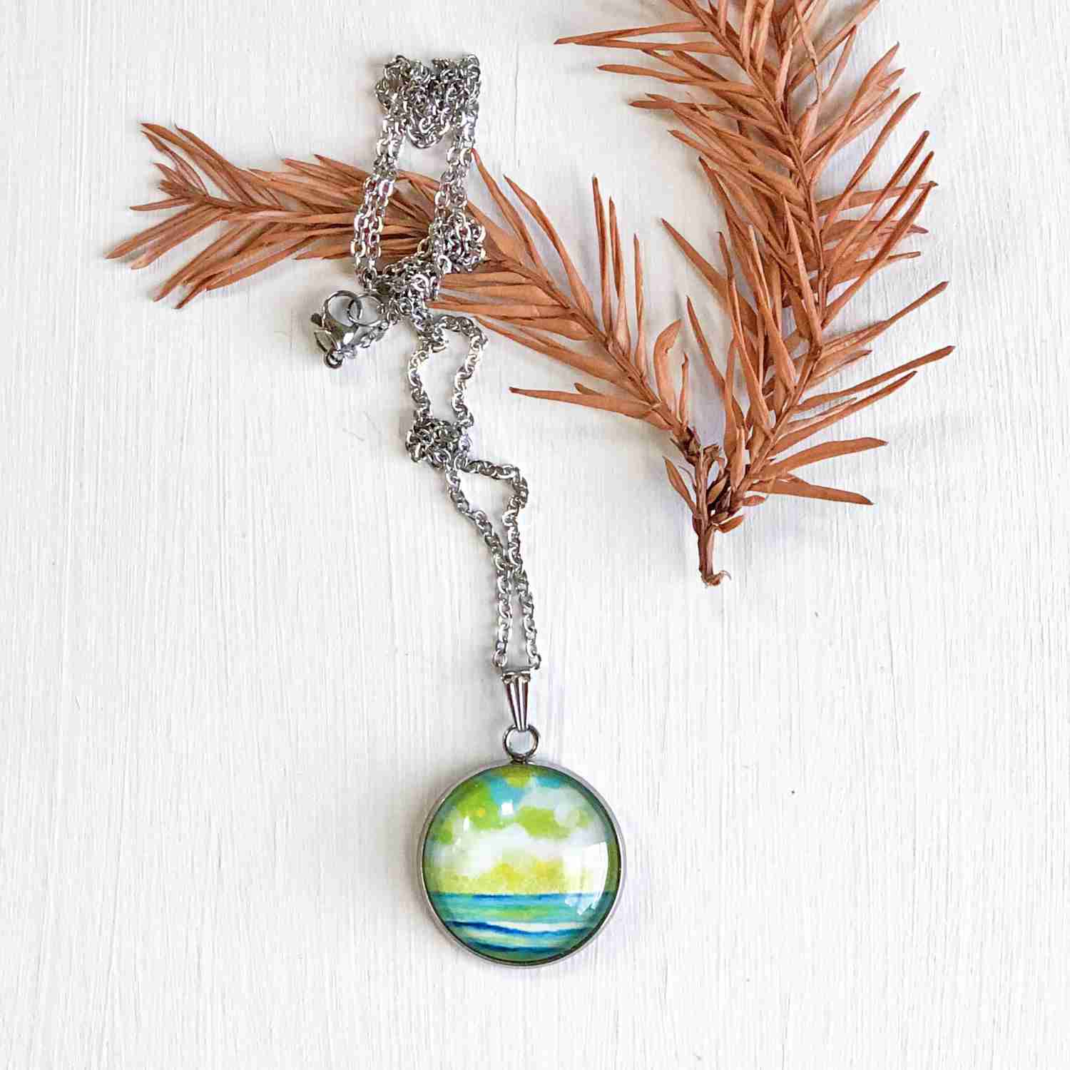 Handcrafted Art Pendant Necklace