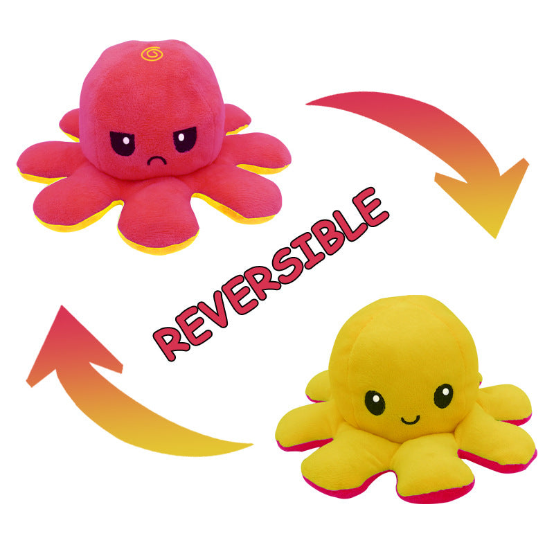 Cuddly Reversible Octopus Plush - Double the Fun!