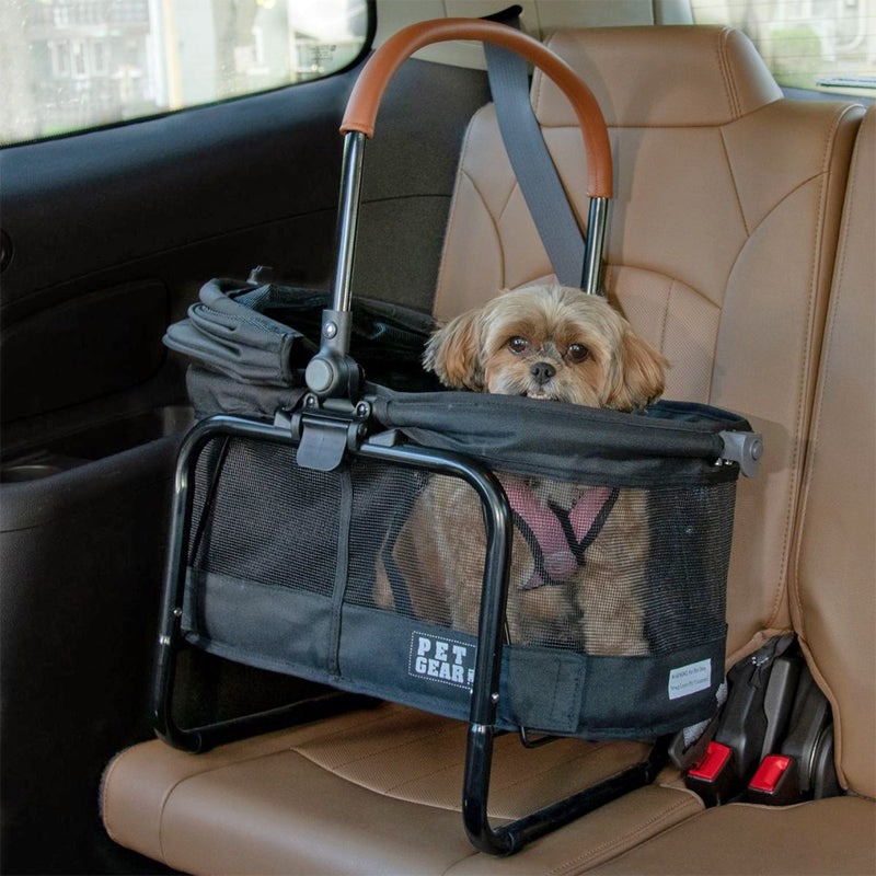 Pet Gear VIEW 360 All-in-One Dog Travel System, Jet Black