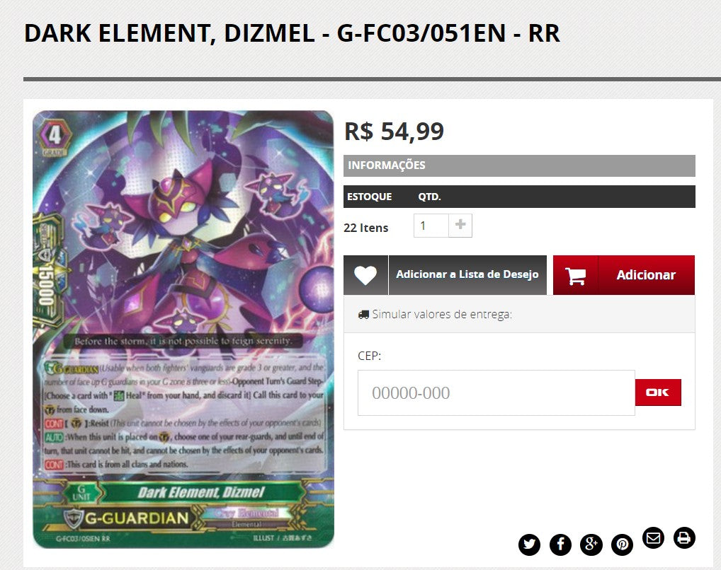 Cardfight Vanguard Collection Cards - 44 Units