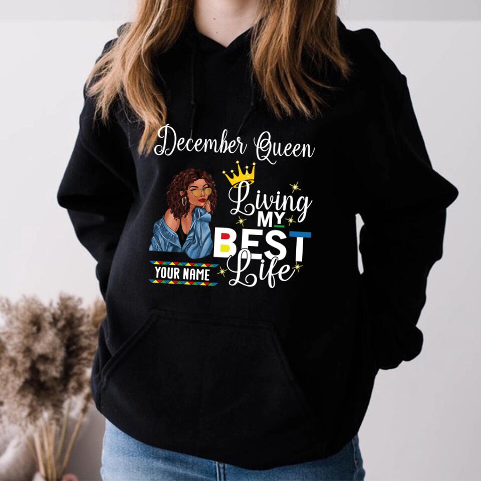 Elegant December Birthday Shirt for Women, Celebrate Queens Born in December