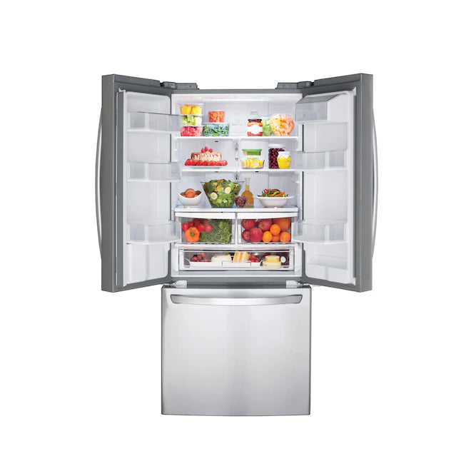 LG 21.8 Cu. Ft French Door Refrigerator with Ice Maker - Stainless Steel