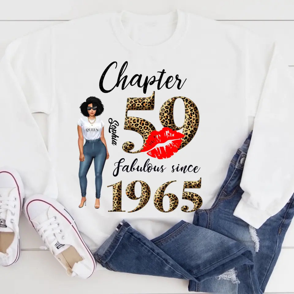 Personalized 59th Birthday Gift - Stylish Age-Announcing Shirt