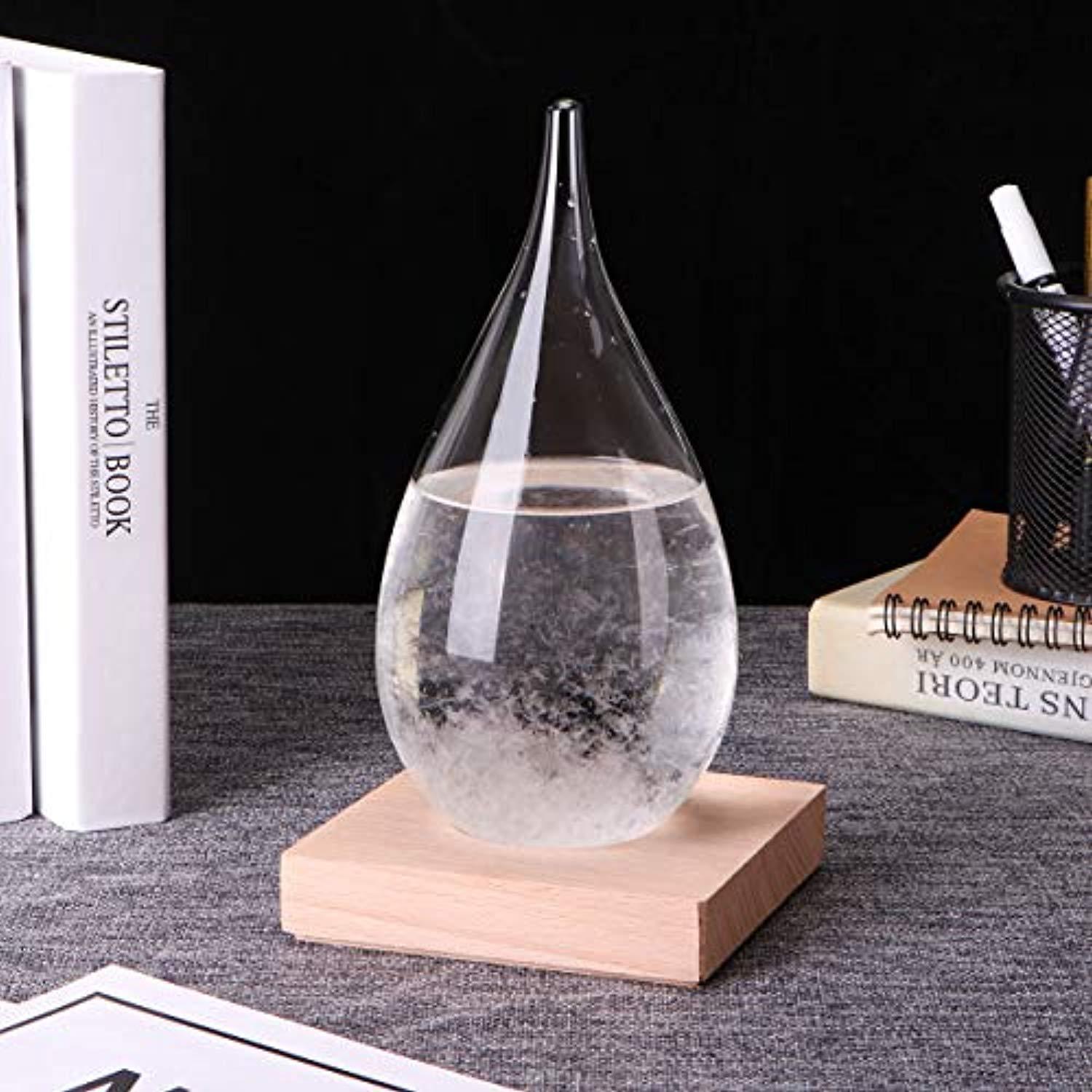 Elegant Weather Predictor Storm Glass - Unique Desktop Decor