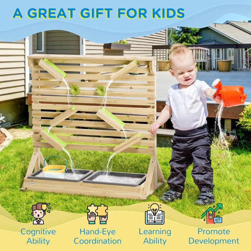 Outsunny Sand and Water Playground: Interactive Maze Toy for Kids