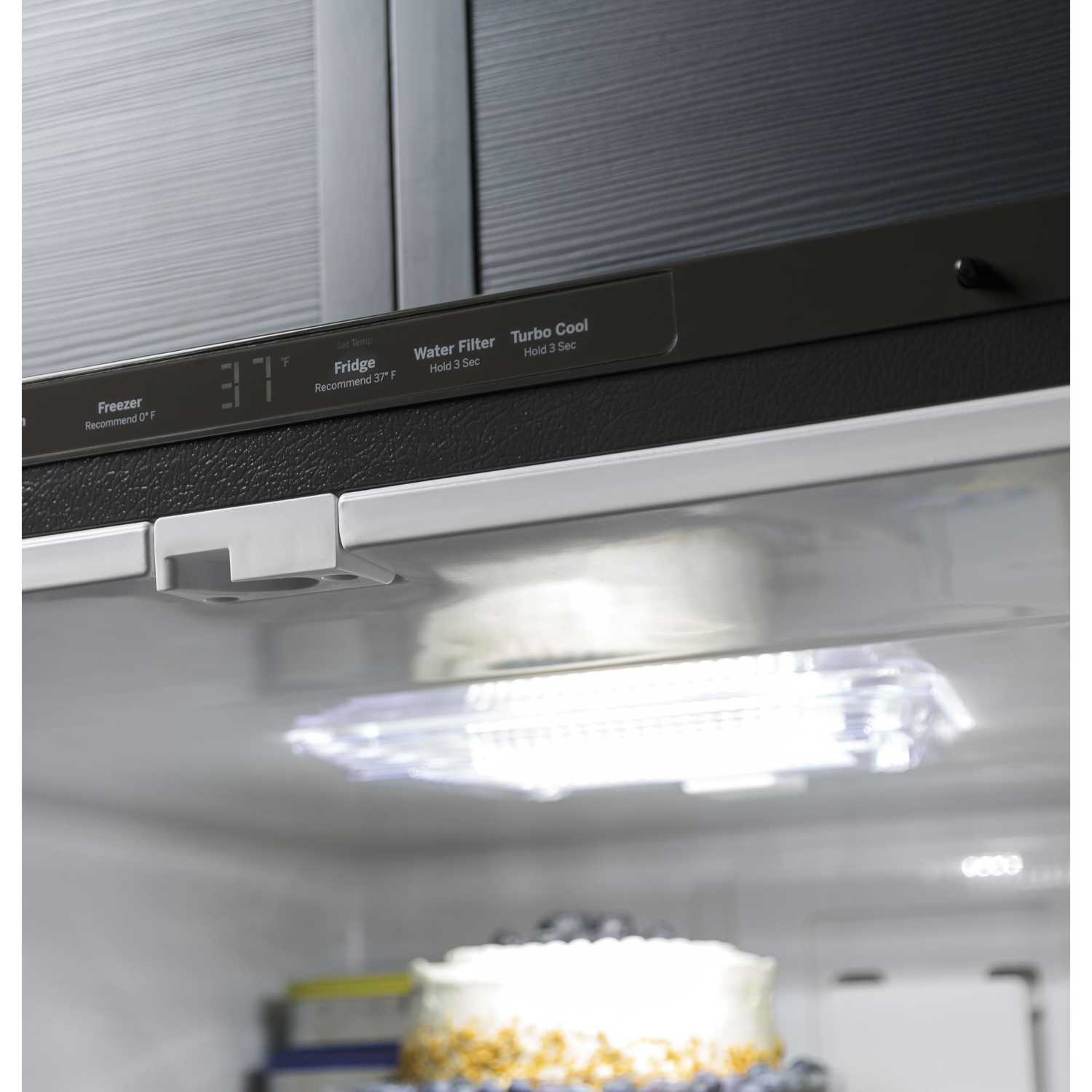 GE 30-inch Bottom Freezer Refrigerator with Interior Ice Maker