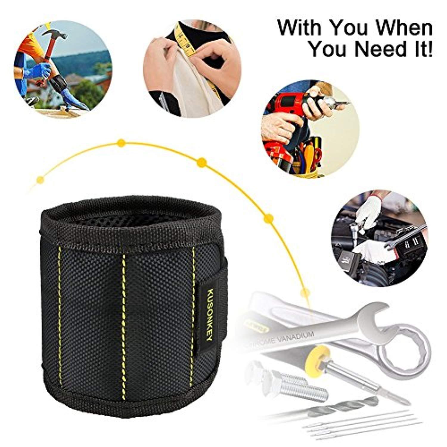 Magnetic Wristband for DIY & Home Improvement, 15 Magnets Strong