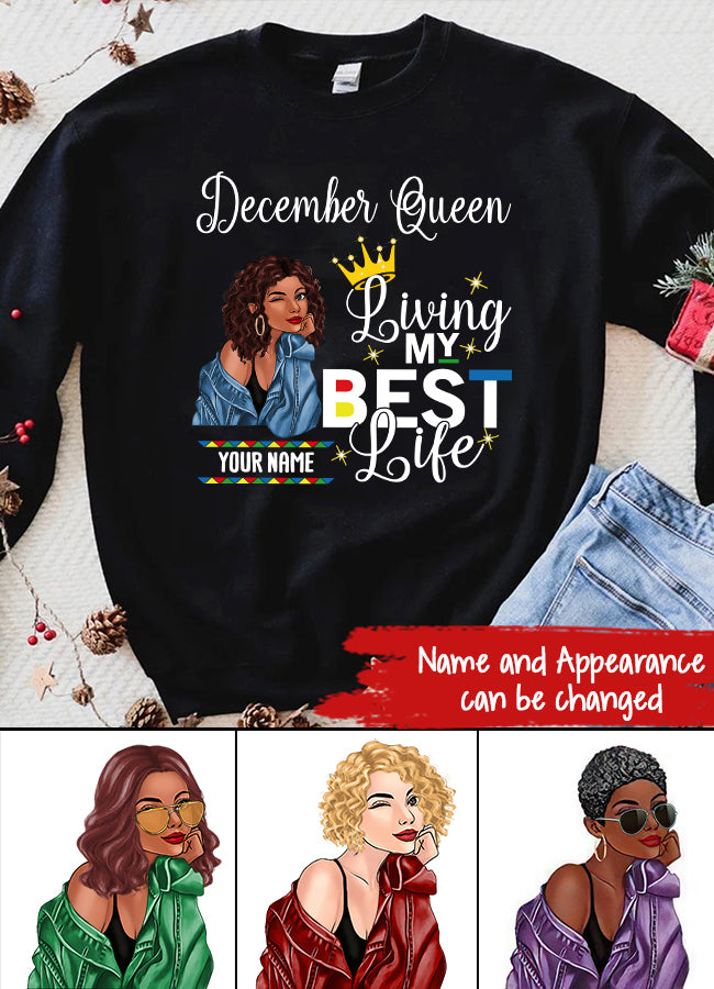 Elegant December Birthday Shirt for Women, Celebrate Queens Born in December