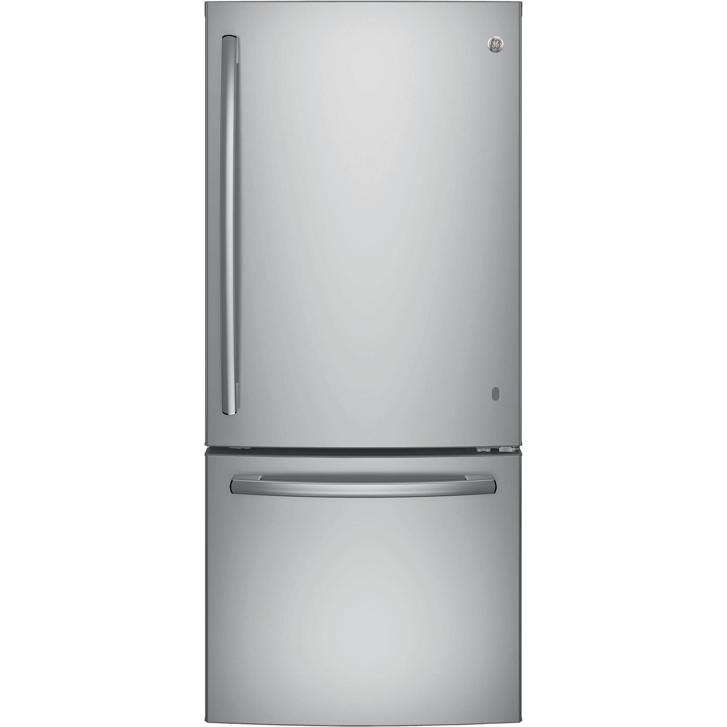 GE 30-inch Bottom Freezer Refrigerator with Interior Ice Maker