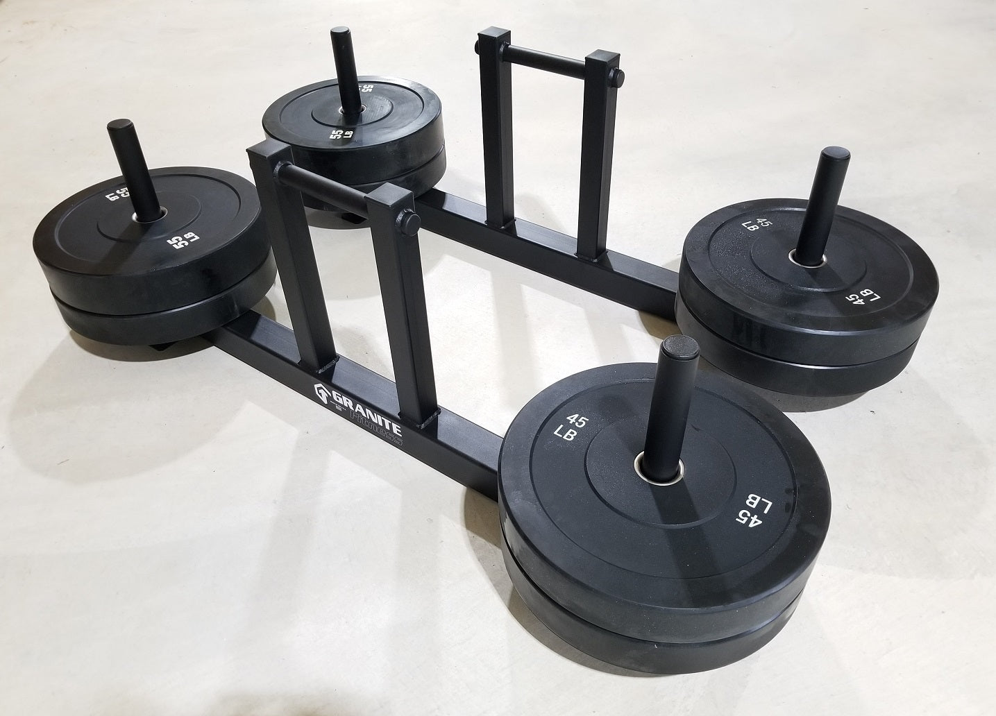 Granite Fitness MAX Top Load Farmers Walk Handles with 16" Handle Height