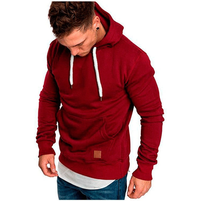 Men's Quick-Dry Thermal Windproof Hoodie for Autumn/Winter