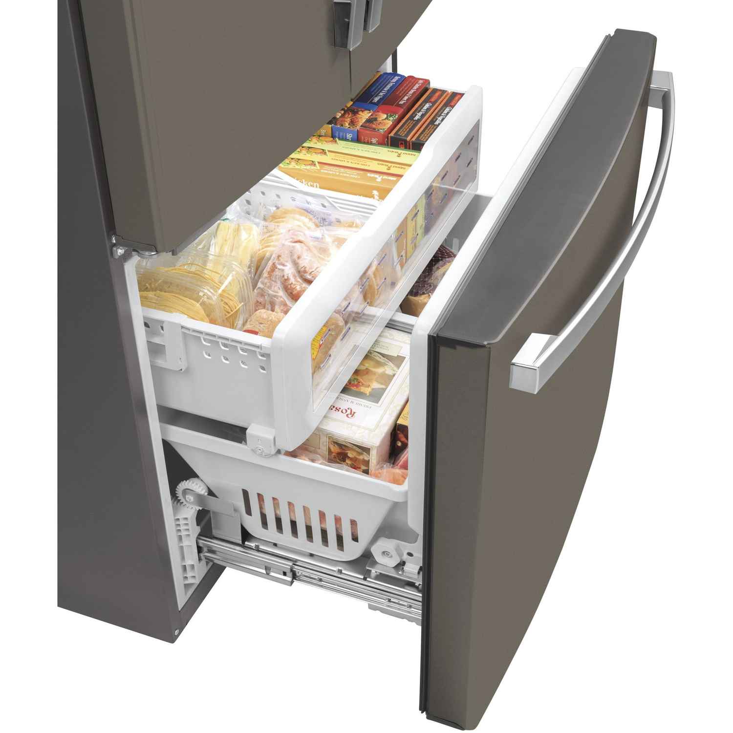 GE 36-inch Counter-Depth French 3-Door Refrigerator with Interior Ice Maker