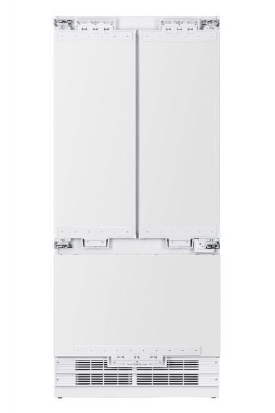 Hallman 36" Built-In French Door Refrigerator with Auto Ice Maker, Bold Bronze Trim
