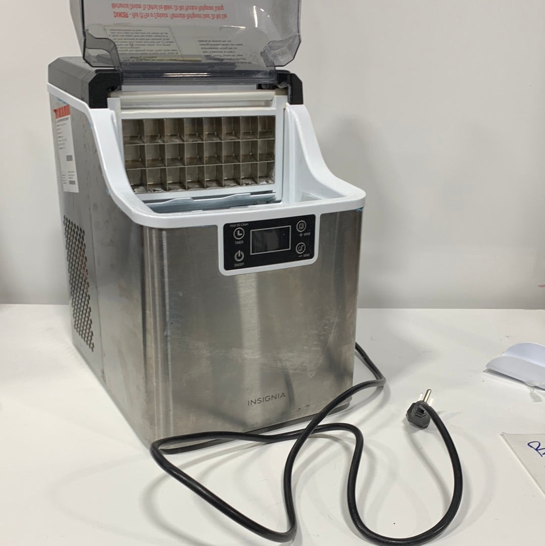 Reconditioned Insignia 44lb Portable Clear Ice Maker, Auto Shut-off