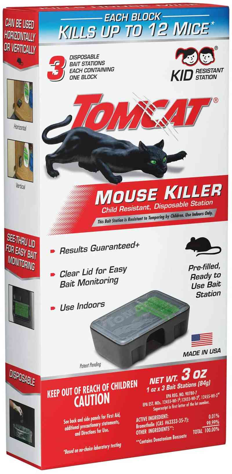 Tomcat Child-Resistant Mouse Killer Station - Indoor Use