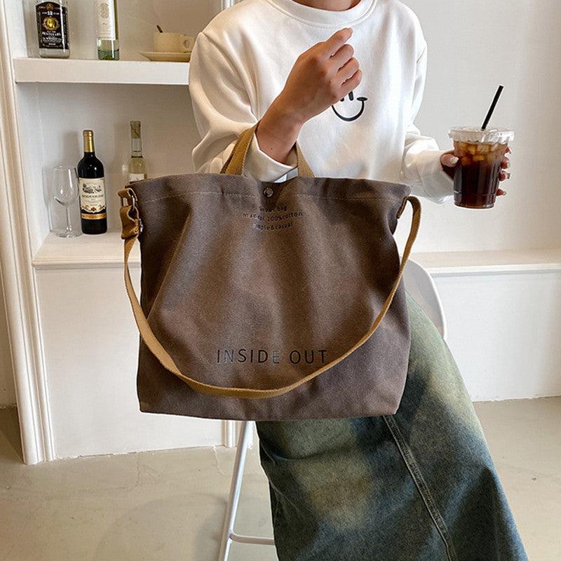 Stylish Canvas Crossbody Tote Bag for Women